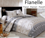 Duvet cover + pillowcase 65x65 cm shet 100% cotton flannel