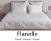 Housse de couette + taies 65x65 cm Coeurs d'or 100% coton flanelle