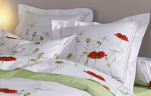 Pillowcase 65x65 cm 100% combed cotton percale  poppy  Easy Care treatment