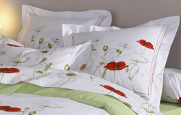 Taie d'oreiller 65x65 cm séd. 100% coton percale peigné traitement easy care