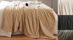 Plaid of deken van 100% zacht microcorduroy polyester, 280 gr/m²