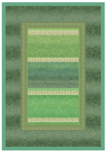 Plaid 135x190 cm Monreale V1 Verde Grandfoulard Bassetti