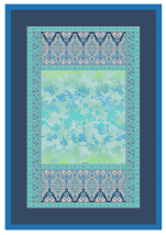 Plaid 135x190 cm Agrigento B1 blu Grandfoulard Bassetti