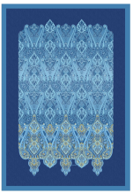 Plaid 135x190 cm Ragusa B1 blu Grandfoulard Bassetti