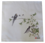 Birds handkerchief nest and branch 31x31 100% cotton Lehner