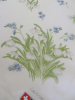 Snowdrop and Myosotis handkerchief g.l. 31x31 cm cotton hand rolled Lehner