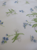 Snowdrop and Myosotis handkerchief g.l. 31x31 cm cotton hand rolled Lehner