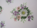 Mouchoir fleurs 31x31 cm coton imprimé et roulé main Lehner