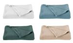 Bedspread 100% washed cotton, +/- 450 gr/m²