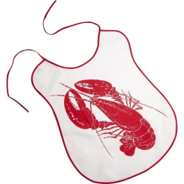 Bib drawing red lobster100% cotton digital printing