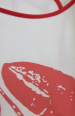 Slabbetje tekening rood zeekreeft 100% katoen digitaal printen