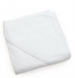 Babycape ou Step out or the bath 80x80 cm towelling white 100% cotton