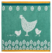 Hand towel 50x50 cm  Hen and Chicks 100% cotton jacquard