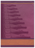 Handdoek voor gerechten Wijnflessjablonen 100% katoen 50x75cm