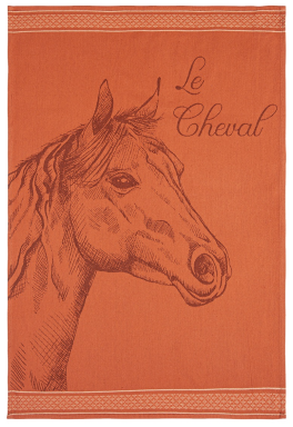 Essuie vaisselle le cheval 100% coton jacquard 50x75 cm