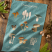Towels for dishes 54% cotton and 46% linen 50x75 cm Printed Mushrooms