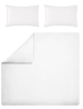 Duvet cover + pillowcase 100% pure white percale cotton easy care