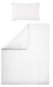 Duvet cover + pillowcase 100% pure white percale cotton easy care