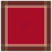 Serviette de table 54x54 cm Esprit de Noel rouge 100% coton jacquard, 220 gr/m²