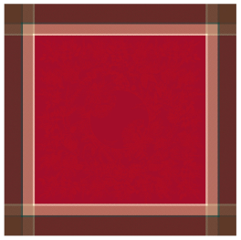 Serviette de table 54x54 cm Esprit de Noel rouge 100% coton jacquard, 220 gr/m²