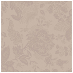 Table napkin 53x53 cm Beige flowers 52% cotton & 48% linen damask jacquard