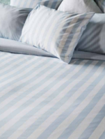 Duvet cover + pillowcase 65x65 cm 100% cotton  blue/white lines