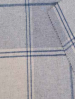 Housse de couette + taie carreaux bleu/blanc 100% coton flanelle tissé teint
