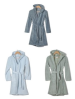 Peignoir enfant + capuche coton éponge intérieur/polyester très doux extérieur