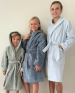 Hood Children's bathrobe + cotton terry inside/very soft polyester outside