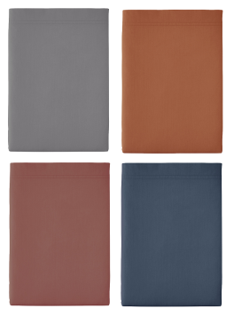 Flat bed sheet plain colours 100% cotton percale easy care