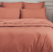 Housse couette + taie 100% coton percale uni , 80 fils/cm², easy care