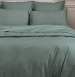 Housse couette + taie 100% coton percale uni , 80 fils/cm², easy care