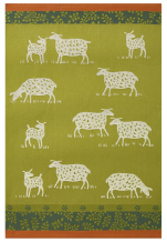 Towels for dishes sheep and lambs 100% cotton jacquard 50x75 cm