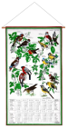 Calendar Kreier 2025 Birds, pure linen, 69 x 41 cm
