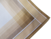 Herenzakdoeken 2x3 kleuren 100% katoen 43x43 cm : 1 pakket van 6 zakdoeken
