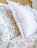 Flat bed sheet + pillowcase 100% organic percale cotton LF flowers 80 threads/cm