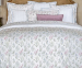 Drap de lit plat + taie 100% coton percale bio LF fleurs 80 fils/cm² easy care