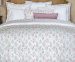 Flat bed sheet + pillowcase 100% organic percale cotton LF flowers 80 threads/cm