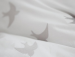 Single flat sheet 180x290 cm+ 1 pillowcase 65x65 100% cotton percale swallows