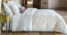 Duvet cover + pillowcases 65x65 Flowers 100% organic percale cotton