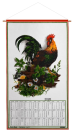 Calendrier Kreier 2026 Coq, pur lin, 69 x 41 cm