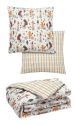 Housse couette 140x200 + 1 taie 65x65 100% coton Balade en forêt