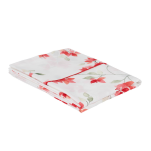 Flat Sheet + Kissenbezüge Korallenblumen 100% Satin-Baumwolle, 120 Fäden/cm²