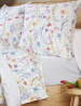 Sloop Aquarelbloemen, 100% percale katoen, 80 draden/cm²