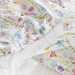 Taie d'oreiller Fleurs aquarelles 100% coton peigné percale 80 fils/cm²