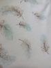 Mouchoir Petites Plumes 31x31cm coton imprimé et roulé main Lehner