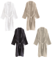 Bathrobe with shawl collar 100% cotton terry, 380 gr/m², 2 pockets, H:120 cm
