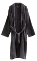 Bathrobe with shawl collar 100% cotton terry, 380 gr/m², 2 pockets, H:120 cm