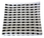 Lavette +/- 34x34 cm 100% coton gaufré noir et blanc