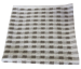Lavette +/- 34x34 cm 100% coton gaufré taupe et blanc